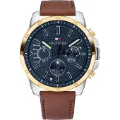 Tommy Hilfiger Montre à affichage analogique marron