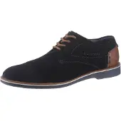 Bugatti Chaussure à lacets bleu nuit / marron
