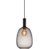 Nordlux Suspension en verre Alton Verre fumé Ø 23cm