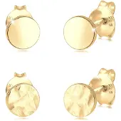 Elli Boucles d'oreilles 'Geo' or