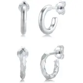 Elli Boucles d'oreilles argent