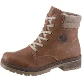 Rieker Bottines à lacets beige chiné / caramel / brun foncé