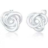 Elli Boucles d'oreilles 'Knoten' argent