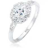 Elli PREMIUM Bague argent / transparent