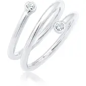 Elli Bague 'Wickelring' argent
