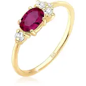 Elli PREMIUM Bague or / rouge