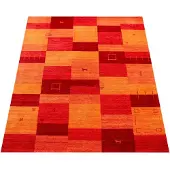 Paco Home Tapis salon à poils courts, motif ethnique géométrique, fait main, Gabbeh, dimensions 240 x 340 cm