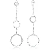 Elli PREMIUM Boucles d'oreilles 'Kreis' argent