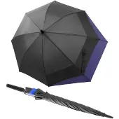 Doppler Parapluie 'Fiber Long' bleu roi / anthracite