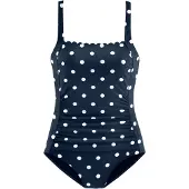 LASCANA Maillot de bain bleu marine / blanc