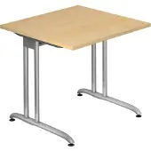 Hjh OFFICE PRO BS08 Schreibtisch ahorn quadratisch