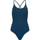 Puma V Neck Swimsuit Bleu M Femme