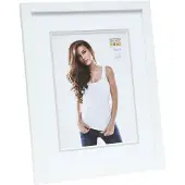 Deknudt Cadre photo blanc avec passe-partout 13x18 S43AK1