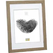 Deknudt Cadre photo avec passe-partout couleur bronze 15x20 S43AD2