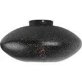 QAZQA Plafonnier oriental noir et or 40 cm - Radiance