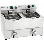 Bartscher Double friteuse "IMBISS II" A150407, Friteuse, Argent
