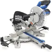 HBM Scie radiale 215 x 70 mm, scie à onglet, scie sur table avec laser