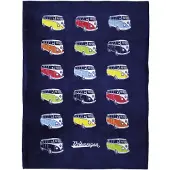 Vw-collect Tapis en laine polaire, VW T1 Samba bus