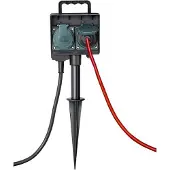 Brennenstuhl Prise Murale Avec Mise À La Terre IP44 4 Gang 1,5m H07RN-F 3G1,4