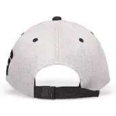 6-Siege Hommes, Casquette, Casquette ajustable Logo pour hommes, Gris, (Taille unique)