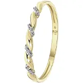 Lucardi Bague or / transparent