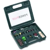 Powerplus Outil multifonctionnel 102 pièces Mini ponceuse Set d'accessoires Outil combiné + mallette