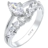 Elli PREMIUM Bague argent / transparent
