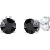 KUZZOI Boucles d'oreilles noir / argent