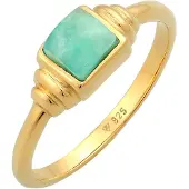 Elli PREMIUM Bague or / jade