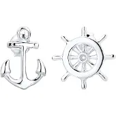 Elli Boucles d'oreilles 'Anker & Steuerrad' argent