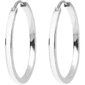 Elli Boucles d'oreilles 'Emaille' argent / blanc