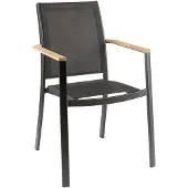 Gescova Chaise de jardin empilable Billie - noir/teck