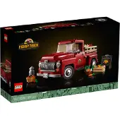 LEGO 10290 Icons Pickup, kit de construction pour adultes, modèle de collection, hobby créatif, pick-up classique des années 1950