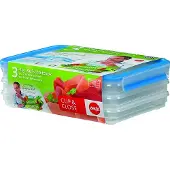 EMSA Boites de Rangement Emsa Clip & Close Rechthoekig 3L (3-pièces)