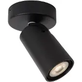 Lucide XYRUS - Spot de plafond (lampe de plafond) - Ø 9 cm - LED à intensité variable vers le chaud - GU10 - 1x5 W 2200 K/3000 K - Noir