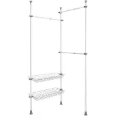 Wenko Système télescopique HERKULES Tringles de penderie Armoire réglable