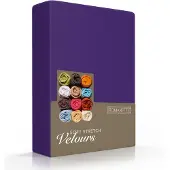 Romanette Drap-housse Romanette Violet (Velours)-Lits Simples (80/90 x 200/210/220 cm)