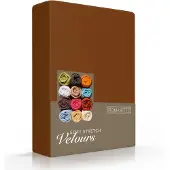 Romanette Drap-housse Romanette Marron (Velours)-Lits Simples (80/90 x 200/210/220 cm)