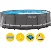 Intex 26326GS - Ensemble piscine à cadre Ultra XTR (488 x 122 cm)