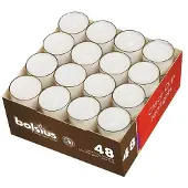 Bolsius Chauffe-plats Clearcup 48 pièces