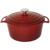 Vogue Plat à rôtir rond rouge 3,2 litres | Ø20,5cm