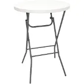 Bolero Mange-debout pliant en polypropylène blanc 110x80cm