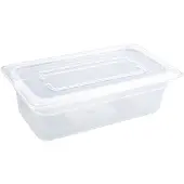 Vogue Récipient Gastronorme en plastique 1/3 avec couvercle | 3 Dimensions