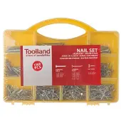 Toolland Assortiment de clous, 1060 pièces, différentes tailles