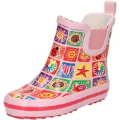 Beck Bottes en caoutchouc mélange de couleurs / rose