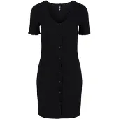 Pieces Robe 'Nukisa' noir