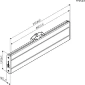 Vogel's Pfb 3405 Interface Bar 515 Mm Noir