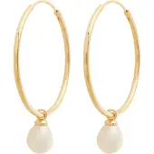Glanzstücke Boucles d'oreilles or / blanc perle