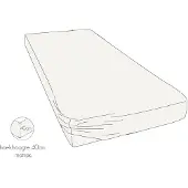 Kayori Drap-Housse Kayori Shizu Offwhite (Jersey)-Lits XL (180/200 x 200/210/220 cm)