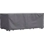 Perel Housse extérieure pour set de jardin, grise, rectangulaire, 310 cm x 180 cm x 95 cm